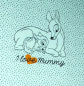 Preview: Jersey My little Baby mint Bambi (ca. 90 cm)
